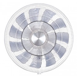 Solent 6-speed, 18 blade, remote controlled Wall Fan in White