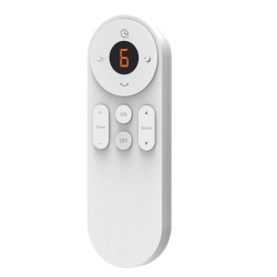 Solent 6-speed, 18 blade, remote controlled Wall Fan in White