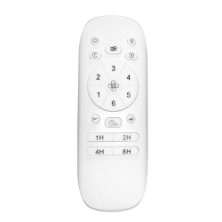 Hugger LED Oak Blades Remote Ceiling Fan - Solent