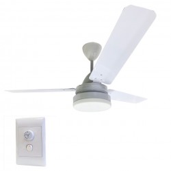 Ceiling Fan with LED Light and Wall Mounted Regulator