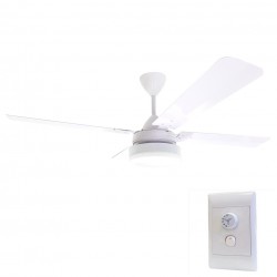 Ceiling Fan with LED Light and Wall Mounted Regulator