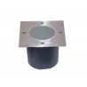 Square In-Ground Light Fitting including lamp