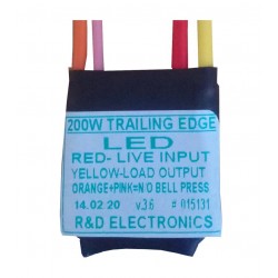 200W LED Trailing Edge press button dimmer