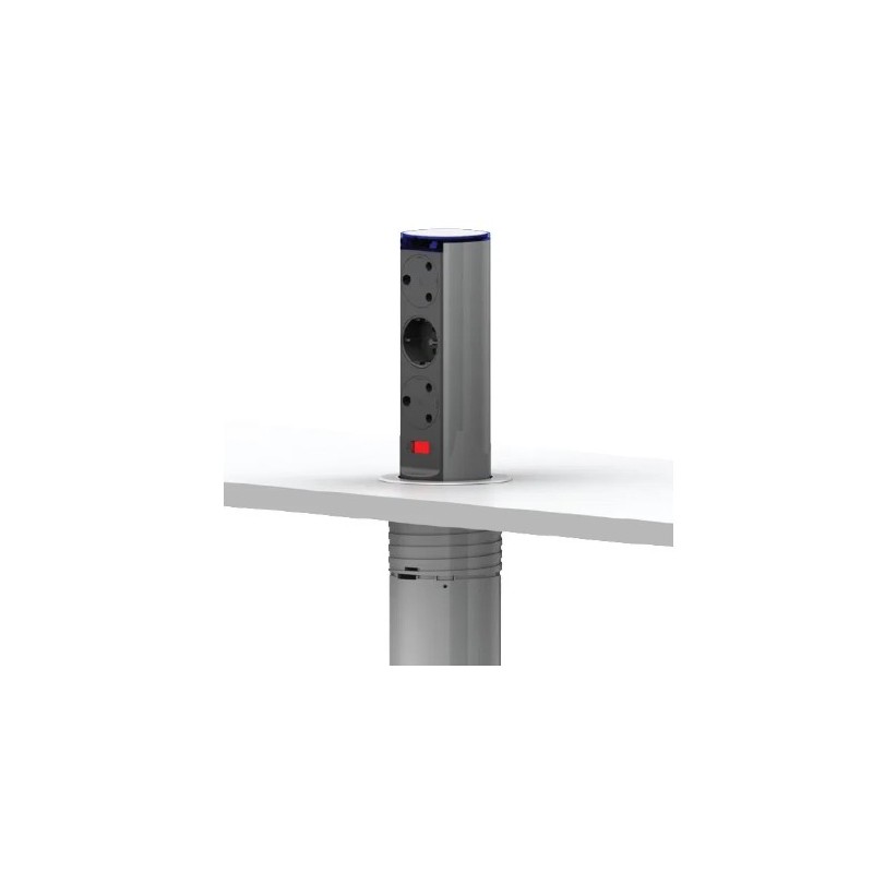 Powerdock MK2 Multiplug Popup - Convenient desk power solution by LiteSource.
