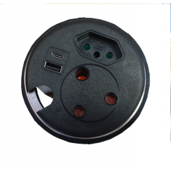 Punto Plus Recessed Convenient desk power solution by LiteSource.