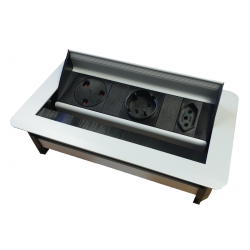 Wave MK1 Multiplug Recessed - Convenient desk power solution by LiteSource.