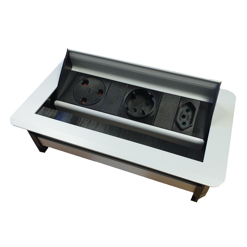 Wave MK1 Multiplug Recessed - Convenient desk power solution by LiteSource.