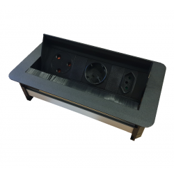 Wave MK1 Multiplug Recessed - Convenient desk power solution by LiteSource.