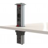 Powerdock MK1.1AC Multiplug Pull up - Convenient desk power solution by LiteSource.