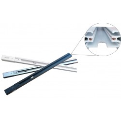 1m 2-wire surface mounted single phase lighting track
