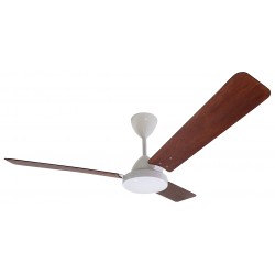 Solent 3 Blade Ceiling Fan with Dark Teak Wooden Blades